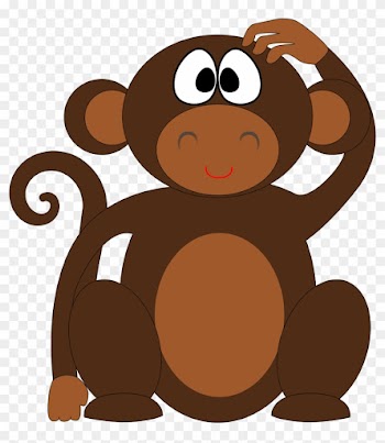 Clipart - Monkey Banana And Money