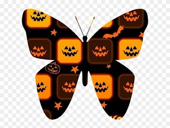 Clipart » Nature » Halloween Butterfly - Speckled Wood (butterfly