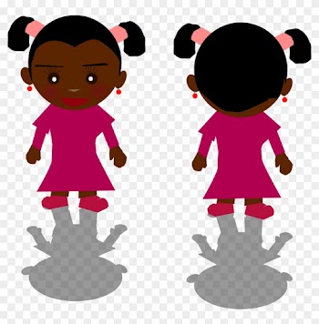 Clipart Of A Black Girl Png - Girl Png Clipart