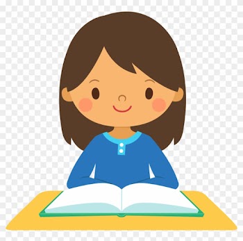 Clipart Of A Girl Reading Cliparts - Girl Clip Art