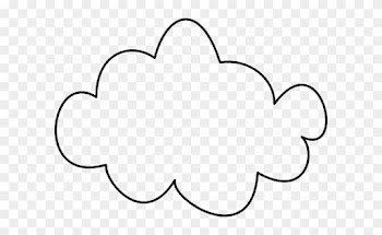 Clipart Of Clouds, Outline As And Outline Could - Line Art