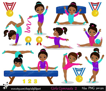 Clipart Of Gymnastic Girl Costums & Clip Art Images #23390 ...