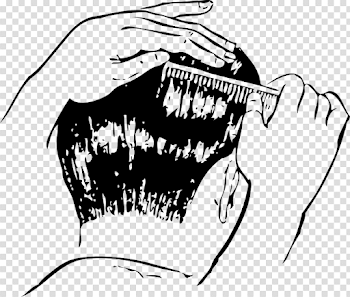 Clipart of man fixing his hair - Clip Art Library