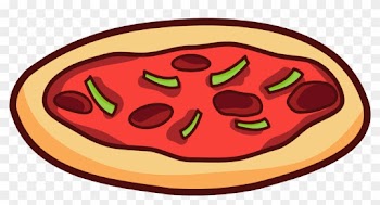 Clipart Of Pizza, Pizza By And American Food - Gambar Pizza Kartun Png