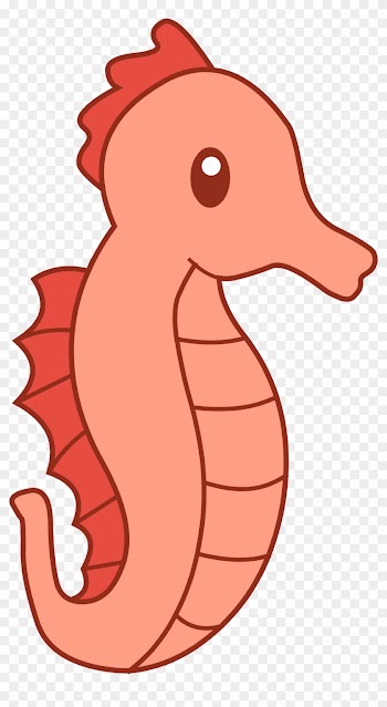 Clipart Of Seahorses Cute Red Seahorse Free Clip Art - Seahorse Clipart