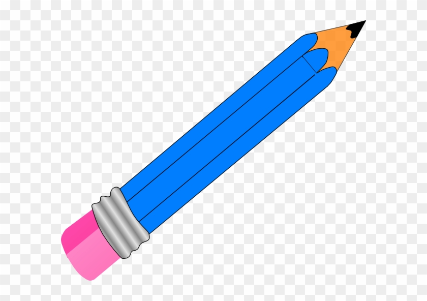 Clipart Pencil Pencil Clip Art At Clker Vector Clip - Blue Pencil Clipart