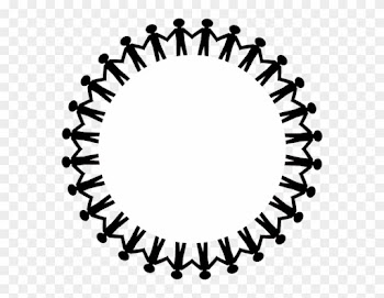 Clipart - People Holding Hands Around