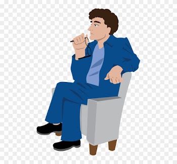 Clipart People Sitting - Critic Clipart