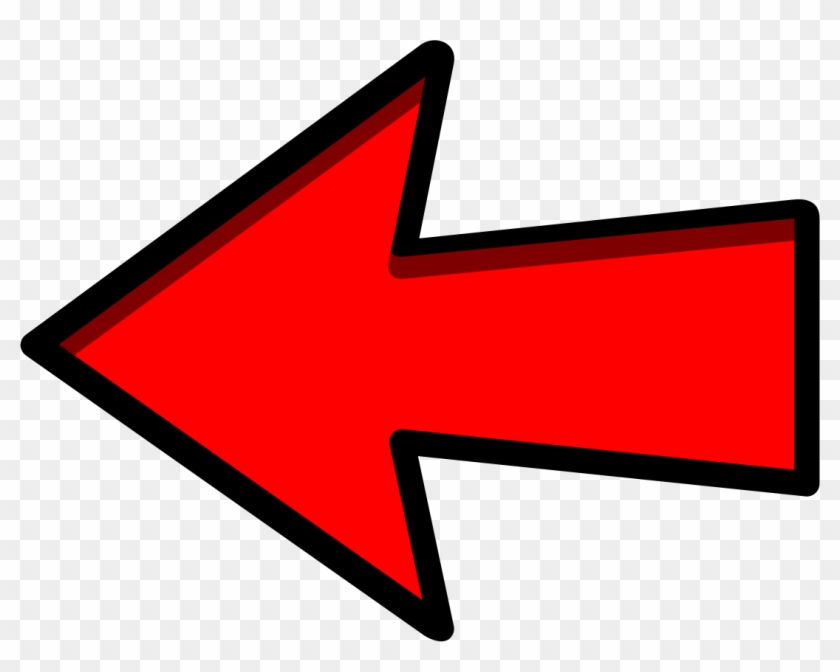 Clipart Red Arrow Left Pointing - Red Arrow Clip Art