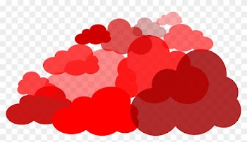 Clipart - Red Clouds Clipart
