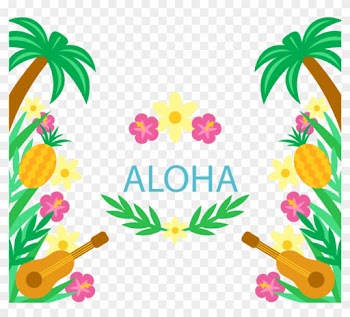 Clipart Resolution 2400*2400 - Hawaiian Photo Booth Frame