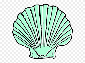 Clipart Seashell Aqua Seashell Clip Art At Clker Vector - Aqua Sea Shell Clip Art