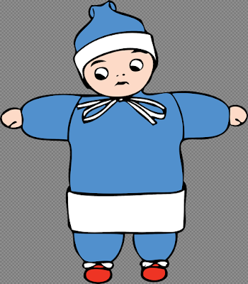 Clipart - snow child