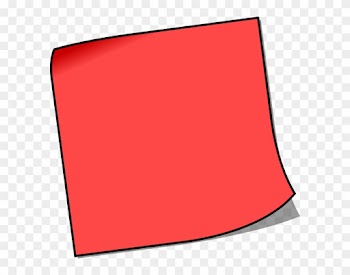 Clipart Sticky Note Pad Clipartfest - Red Post It Note