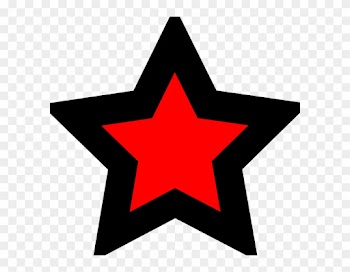 Clipart Stylish Ideas Black Star Clipart Clip Art At - Red And Black Star