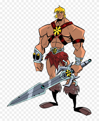 Clipart Sword He Man - Cartoon, HD Png Download - 726x941(#1351813 ...