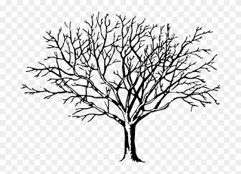 Clipart Tree - Big Black And White Tree