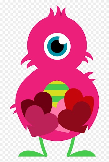 Clipart Valentine Valentine Clip Art For Kids - Yellow Pink And Purple