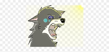 Clipart Walking Laptop - Wolf Art Drawing On Computer