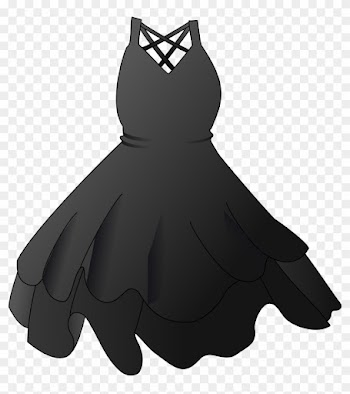Clipart Wedding Dress Clipart - Black Dress Clip Art