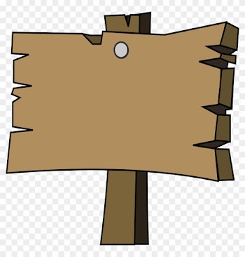 Clipart Wood Signal - Png Cartoon Wooden Board