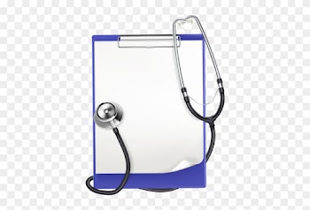 Clipboard With Medical Headphones Png Clip Art - Medical Clipboard Clipart