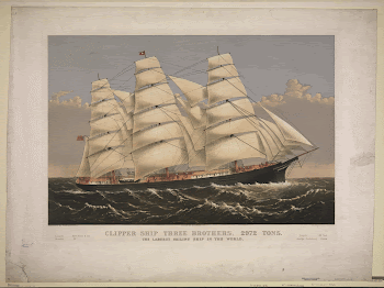 Clipper ship Three Brothers, 2972 | Free Photo - rawpixel