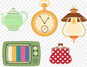 Clock Clip art - Vector TV and daily necessities 