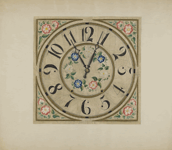 Clock Face (ca. 1937) by Gene | Free Photo - rawpixel