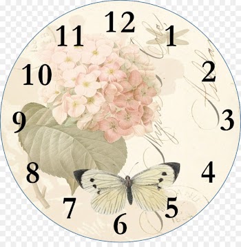 Clock face Floral clock Floor & Grandfather Clocks Clip art - clock 