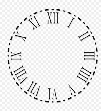 Clock Face Roman Numerals Numeral System - Roman Numeral Clock Face