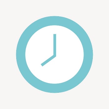 Clock icon badge, flat circle | Free Icons - rawpixel