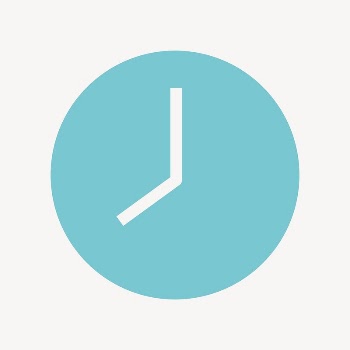 Clock icon, blue flat design | Free Icons - rawpixel