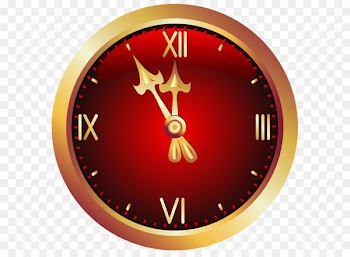 Clock Icon Scalable Vector Graphics - Christmas Red Clock PNG Clipart Picture 