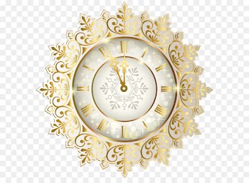 Clock of the Long Now New Year Clip art - Gold New Year Clock PNG Clipart Image 