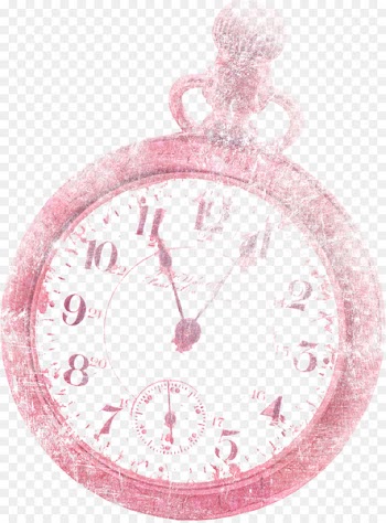 Clock Pink - Pretty pink clock 
