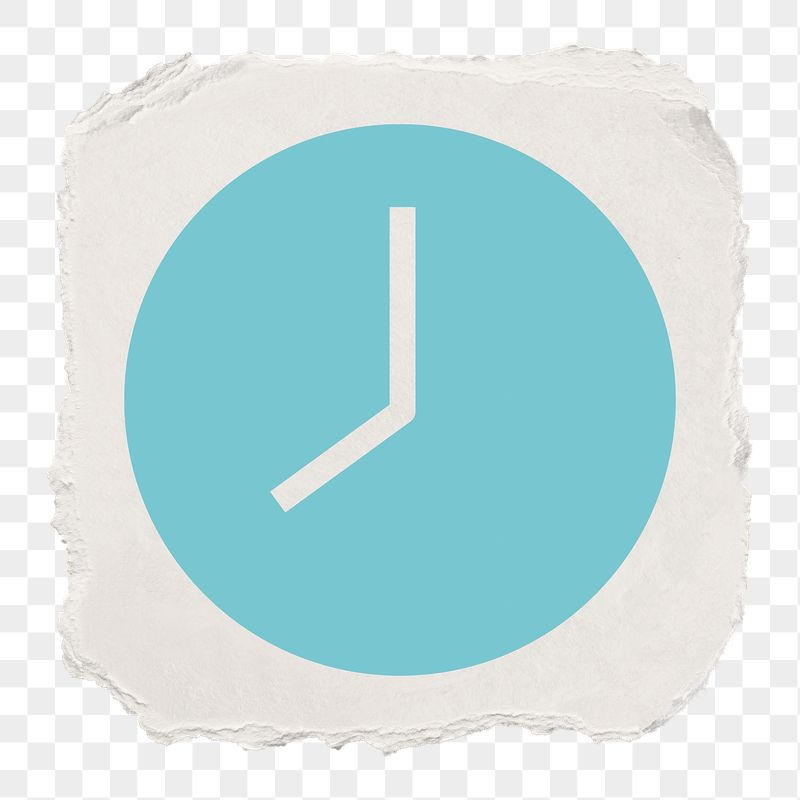 Clock png icon sticker, ripped | Free PNG - rawpixel
