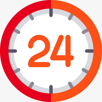 Clock, Time, 24 Hours PNG and PSD File for Free Download