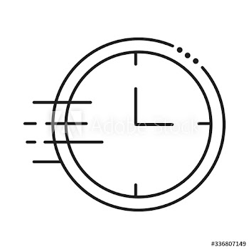 clock wall time line style design