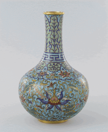 cloisonné bottle; rounded bottom section | Free Photo - rawpixel