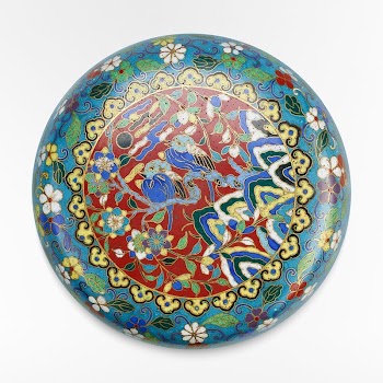Cloisonn&eacute; box (18th century) metal | Free Photo - rawpixel