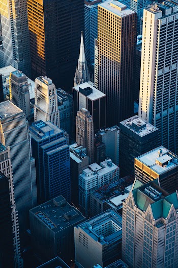 Close-up Aerial Photo of Cityscape