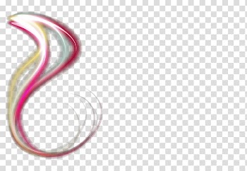 Close-up Body piercing jewellery Font, Colorful curve transparent background PNG clipart