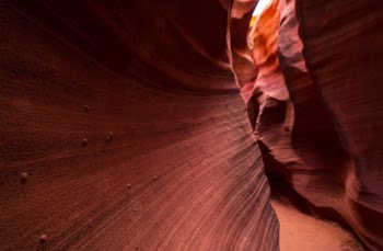 Close up details of the Rattlesnake Canyon wall.