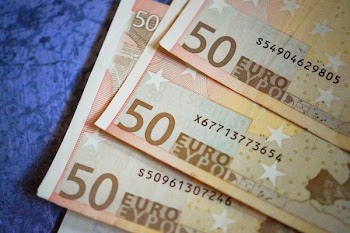 Close-up of 50 Euro Money
