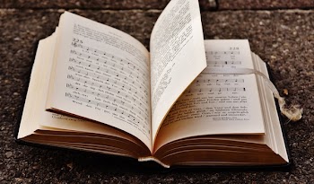 Close-up of Black Book