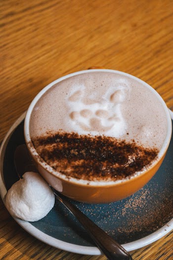 Close-Up of Cappuccino