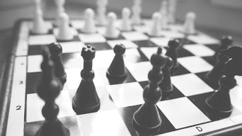 Close-up of Chess Pieces