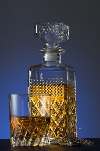 Close Up of Electric Lamp Against Blue Background