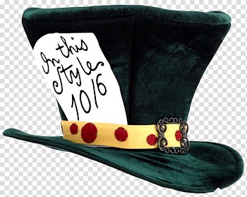 Close-up of green and yellow top hat, The Mad Hatter Alice's Adventures in Wonderland March Hare, Magic Hat transparent background PNG clipart